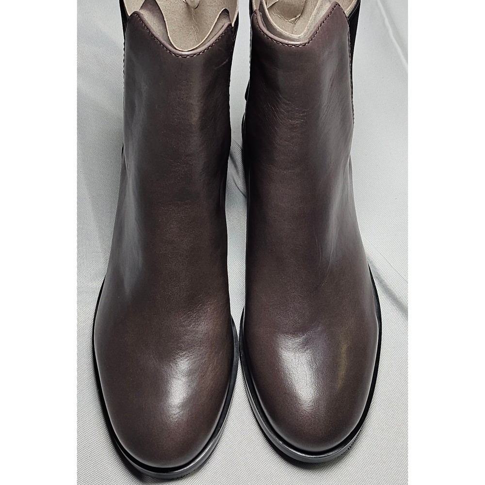 New Clarks Marqette Wish Taupe Leather Ankle Boots Womens US 6.5 EU 37 NIB‎